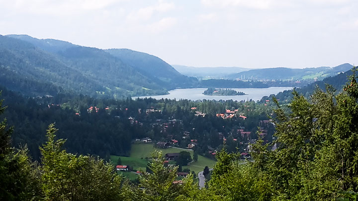 blick auf schliersee bayern